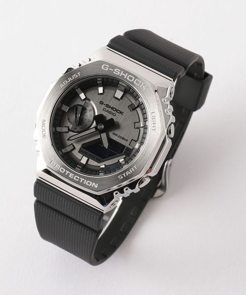 時計 G-SHOCK GM-2100-1AJF 楽天市場】G-SHOCK 2100シリーズ シルバー メタルベゼル GM-2100