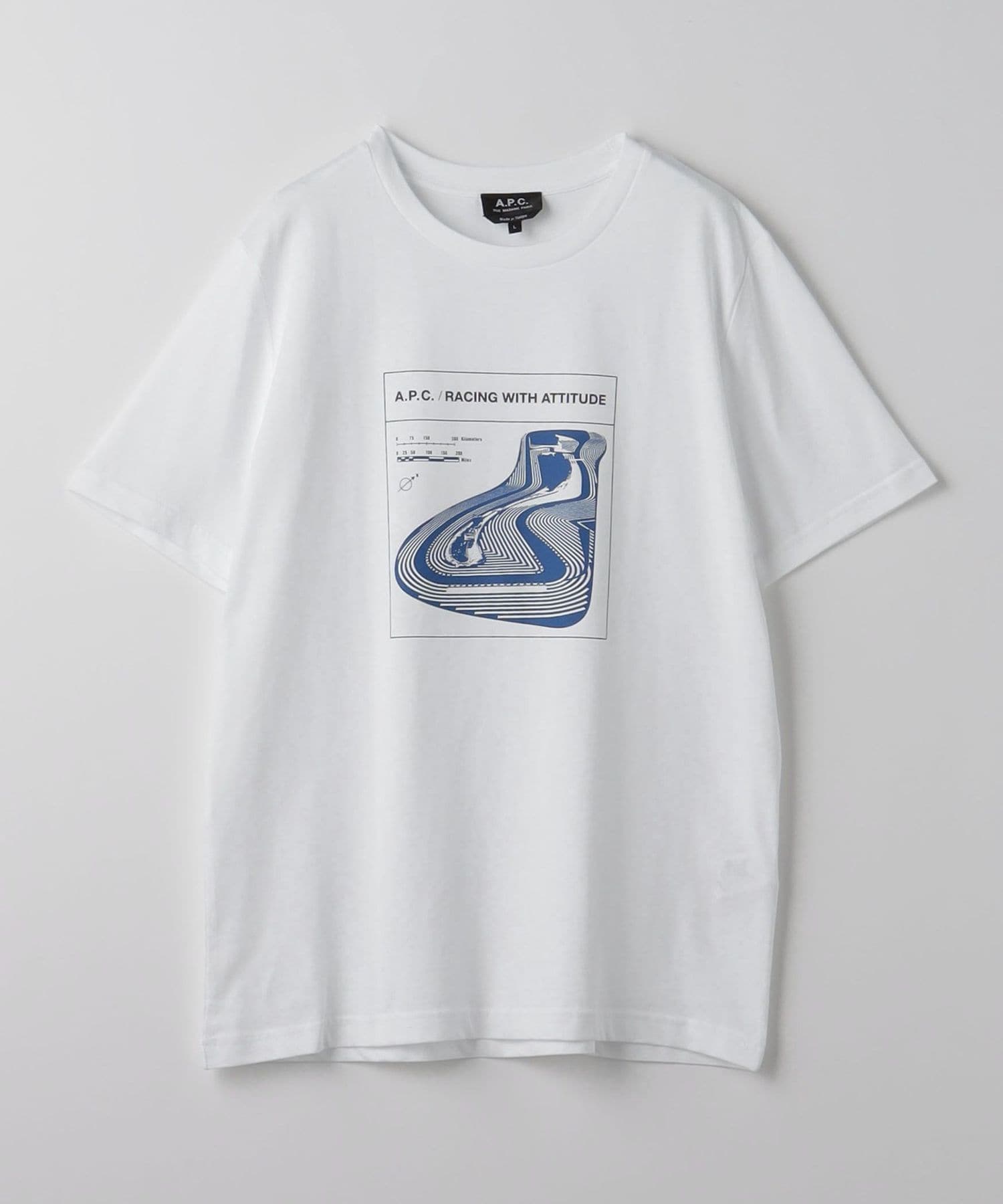 【関税込み】A.P.C. ホワイト Paul Tシャツ A.P.C.＞レーシング PAUL Tシャツ