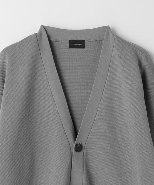 【美品】plage ミラノリブVネックカーディガン モダン ミラノリブ Vネック カーディガン ‐ウォッシャブル‐