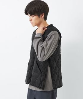 TAION/＜TAION＞ミリタリー Vネック ダブルジップ ダウンベスト/ダウンジャケット / ダウンベスト