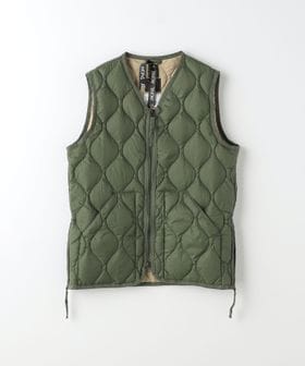 TAION/＜TAION＞ミリタリー Vネック ダブルジップ ダウンベスト/ダウンジャケット / ダウンベスト