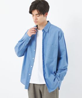コットンシルク ボイル ジャストルーズ シャツ