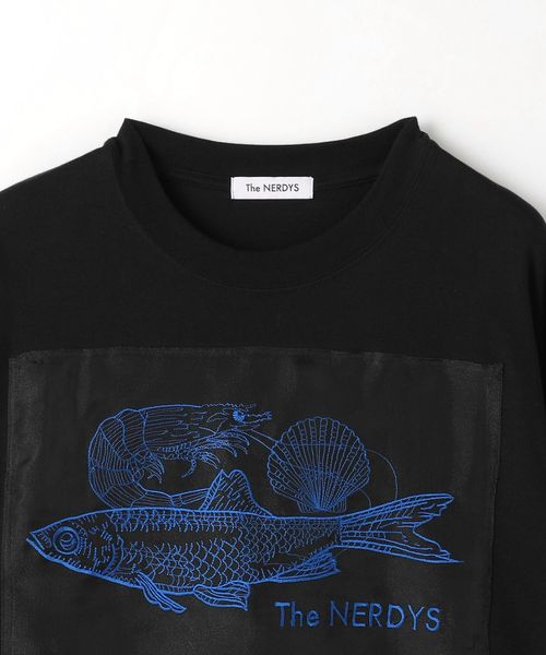 「別注」「THE NERDYS×BRIGITTE TANAKA」ロングスリーブ THE NERDYS×BRIGITTE TANAKA＞ロングスリーブ Tシャツ