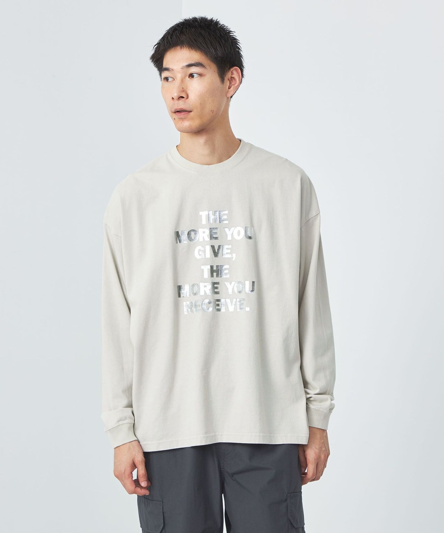 OAFISH＞GIVE プリント Tシャツ