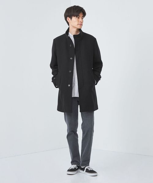 【pop】ユナイテッドアローズ スタンドカラーコート Bellandi スタンド コート