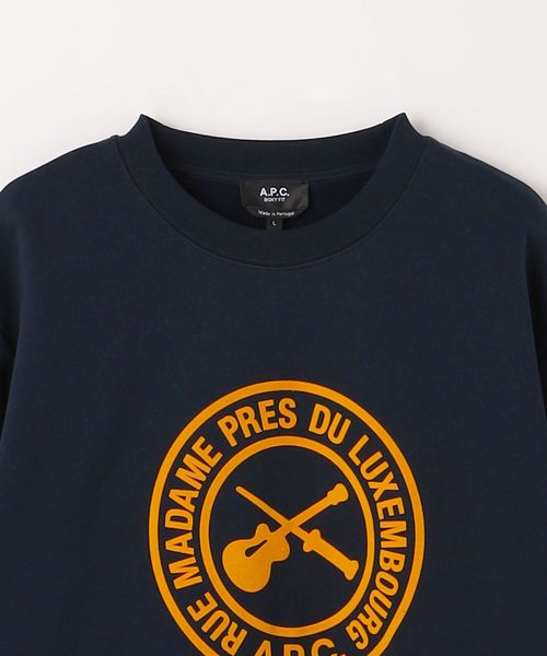 A.P.C.＞BOXY ギター ロゴ スウェット