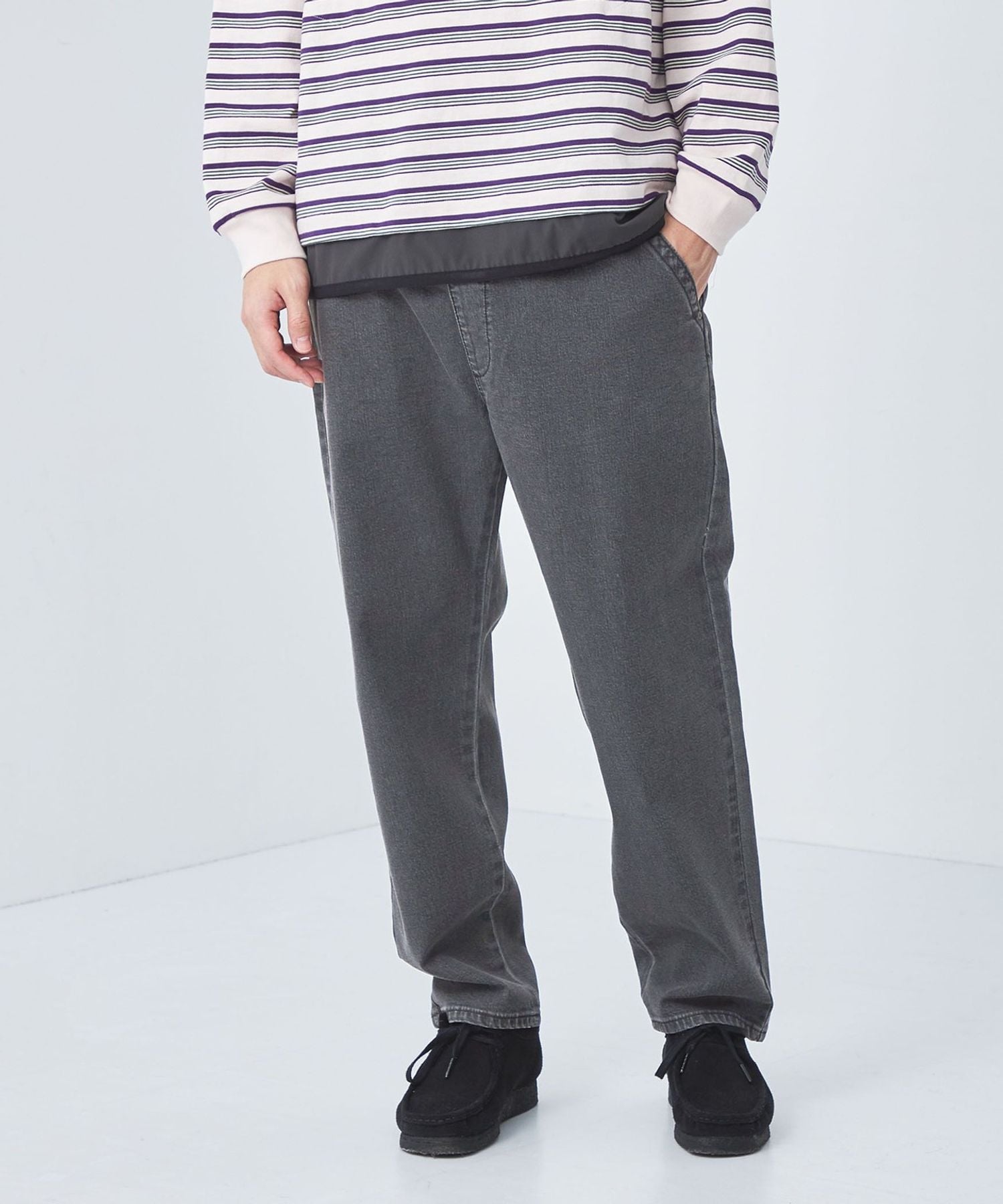 Lee＞FLeeasy Narrow デニムブラック イージーパンツ