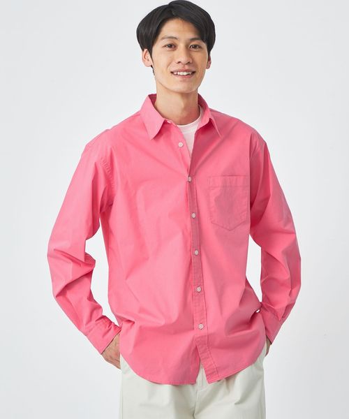 新品タグ付き トゥモローランド 秋カラー ストレッチブロード ノーカラーシャツ ストレッチ ブロード レギュラーカラー シャツ ―ストレッチ―