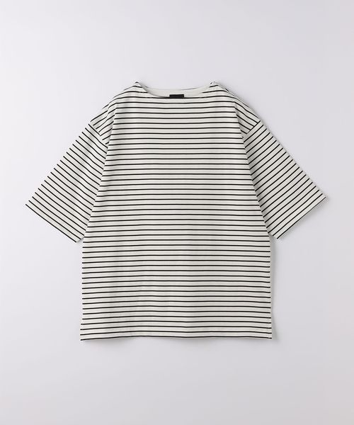 SUVIN バスクボーダー Tシャツ