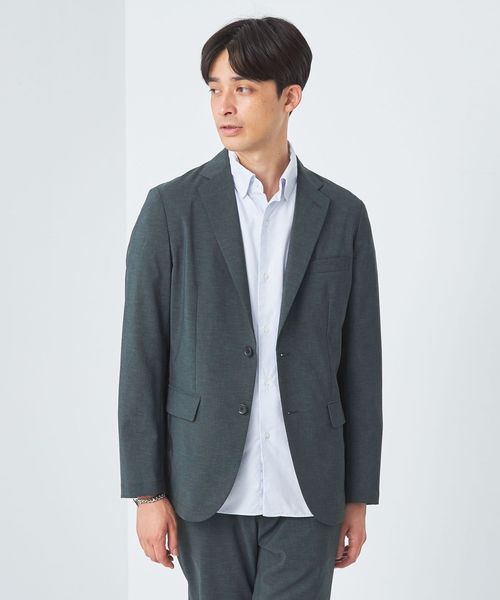 GREEN LABEL　ナロージャケット＆パンツ TR ホップサック ナロー ジャケット ―ストレッチ・防シワ―