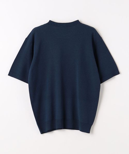 Midi Twill Crew Neck Short Sleeve Knit T-Shirt