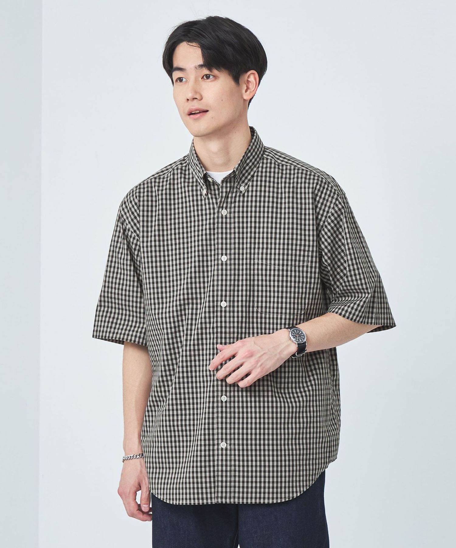 UNITED ARROWS チェック柄 半袖シャツ UNITED ARROWS チェック柄 半袖シャツ