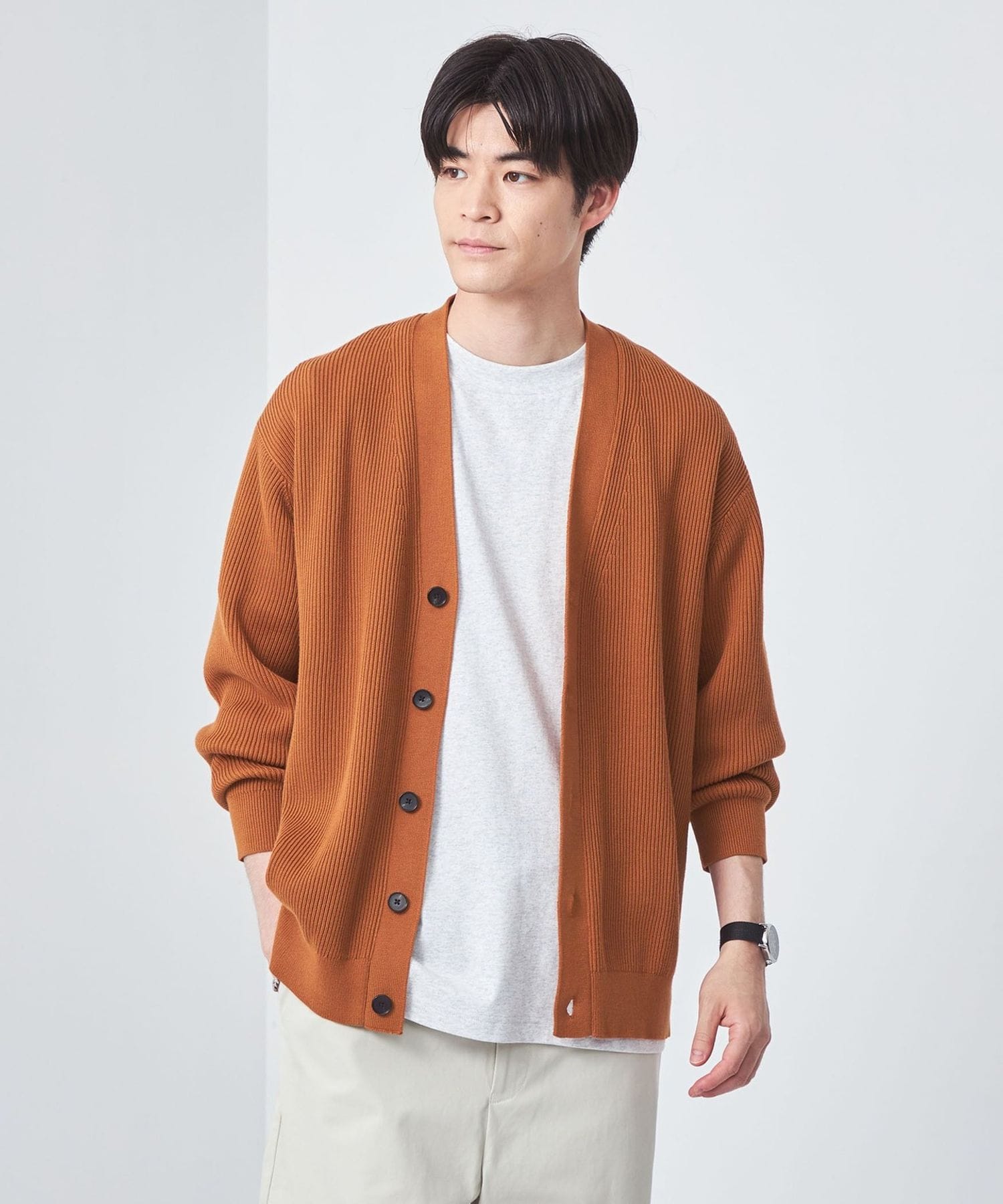 UNITED ARROWS / コットン カーディガン / サイズL UNITED ARROWS LTD. OUTLET｜コットンナイロン メッシュニット