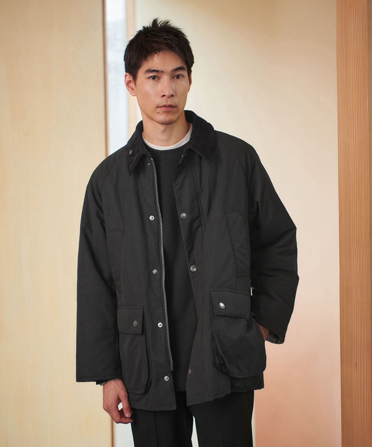 別注】＜Barbour＞パデッド オーバーサイズ BEDALE ビデイル ジャケット 