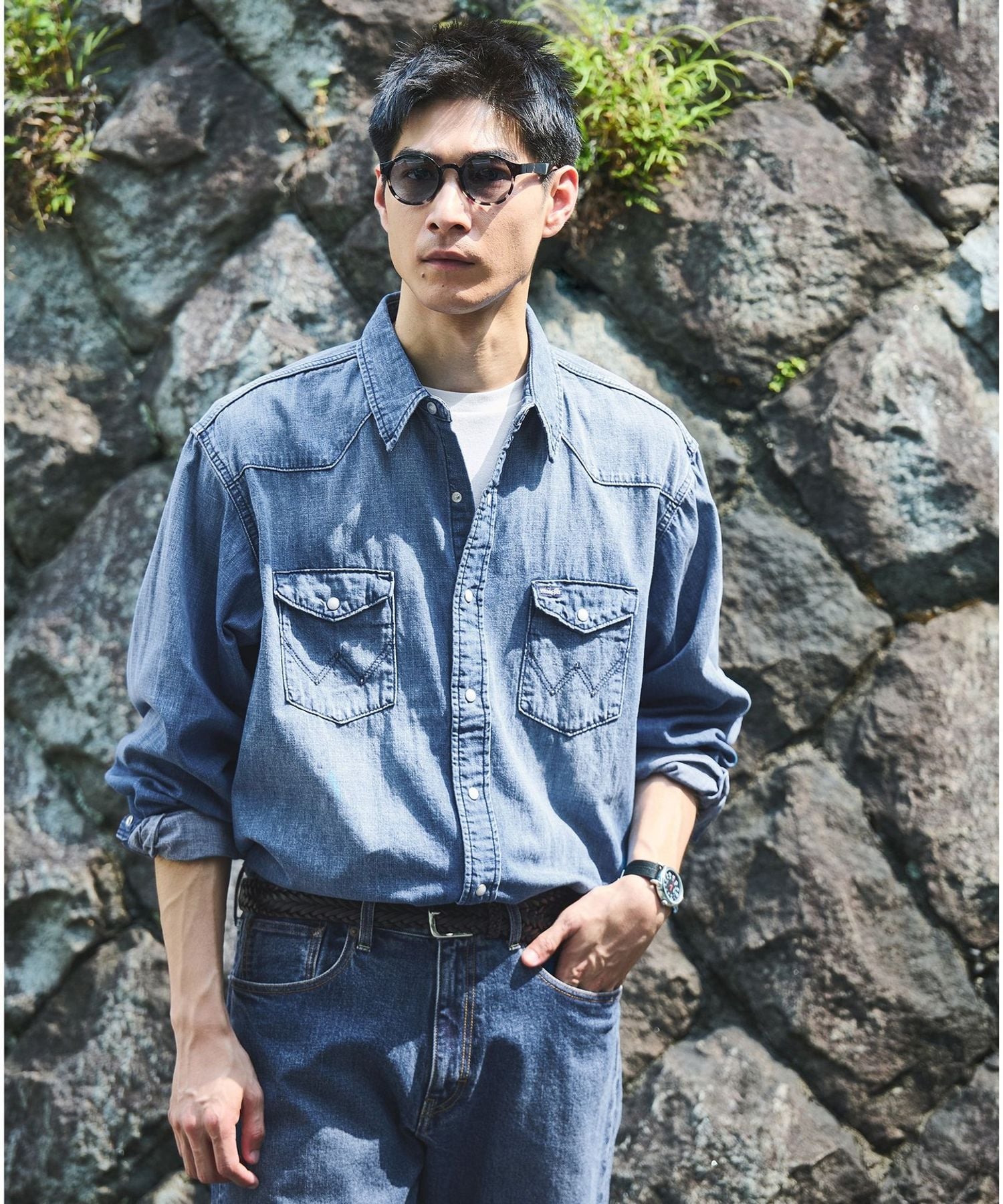【新品未使用】【別注】＜Wrangler＞GLR ウェスタン シャツ 別注】＜Wrangler＞GLR ウエスタン シャツ