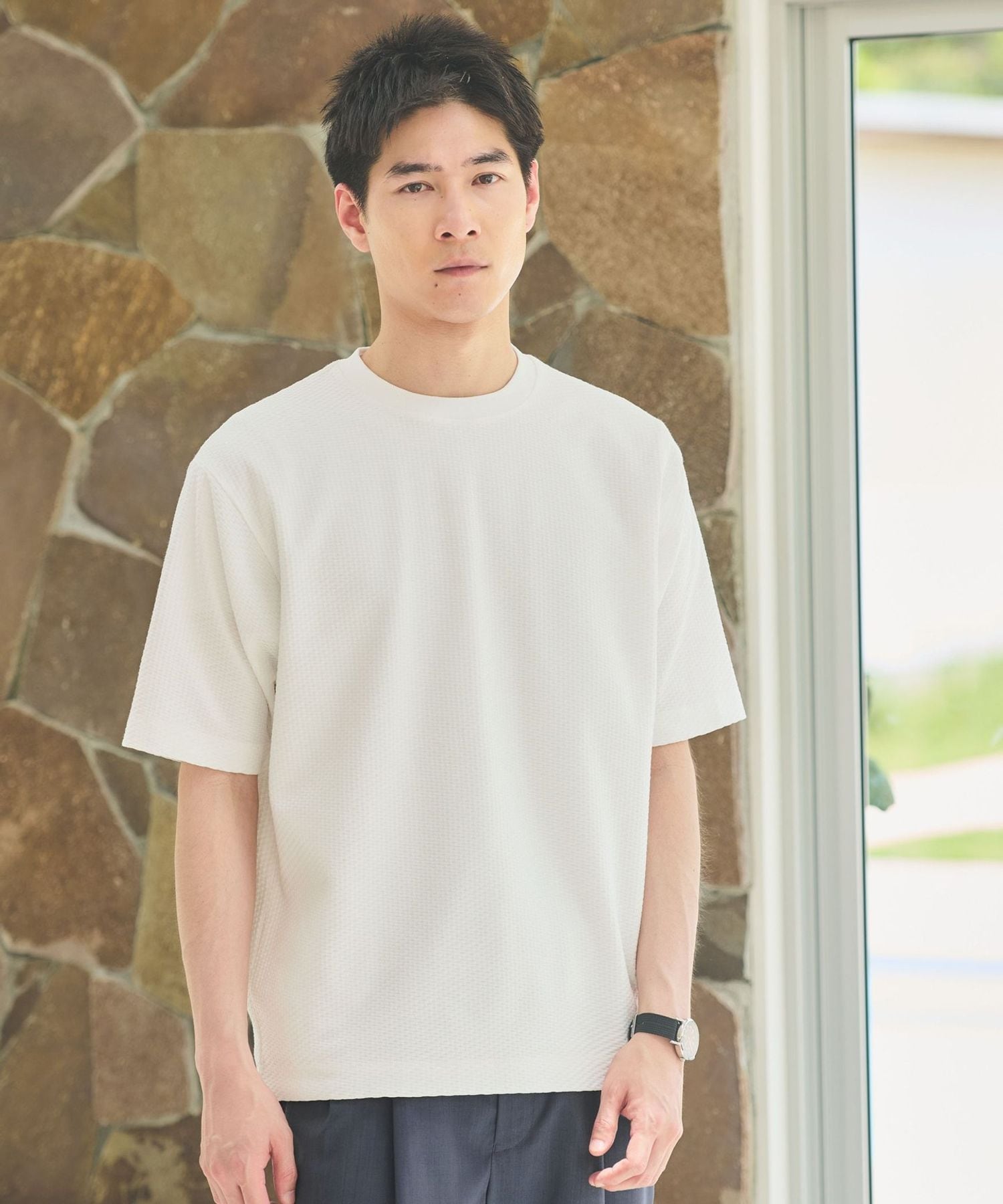 クリア リンクス クルーネック Tシャツ