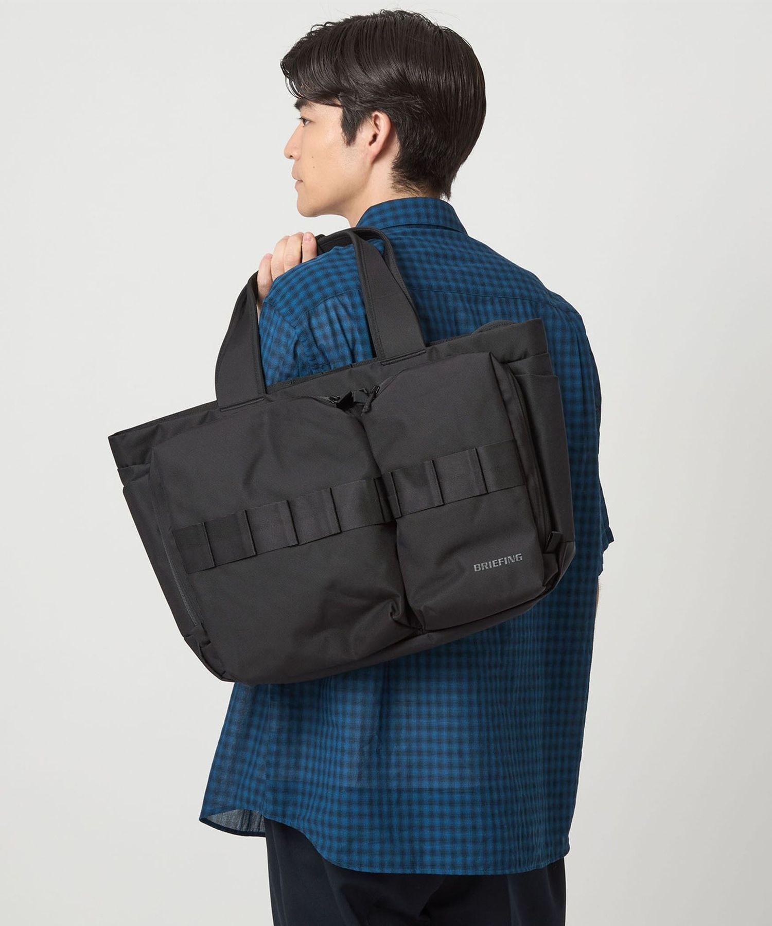 BRIEFING UNITED ARROWS 別注 トートバッグ 別注】＜BRIEFING×green label relaxing＞ W バケット トートバッグ