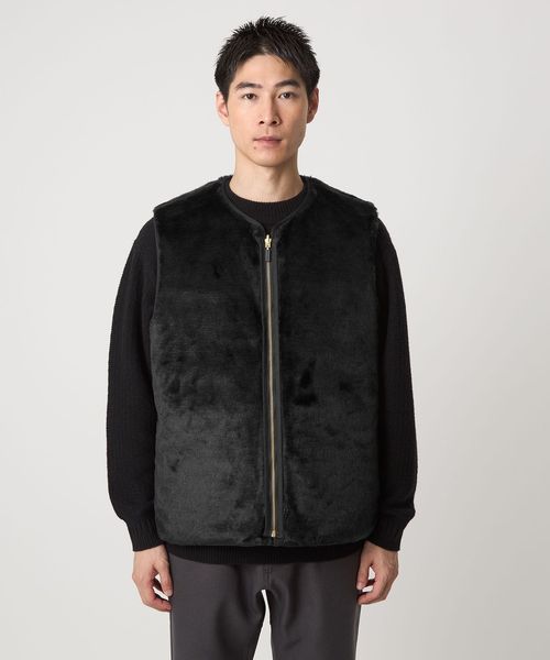 green label relaxing フェイクファー ベスト UNITED ARROWS green label relaxing｜【別注】<Barbour