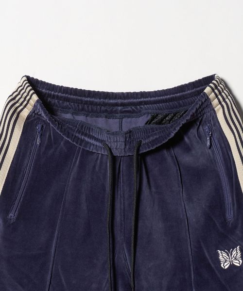 ベロア　グリーン　M ブーツカット　needles トラックパンツ ニードルズ NEEDLES ベロア ブーツカット トラックパンツ Boot
