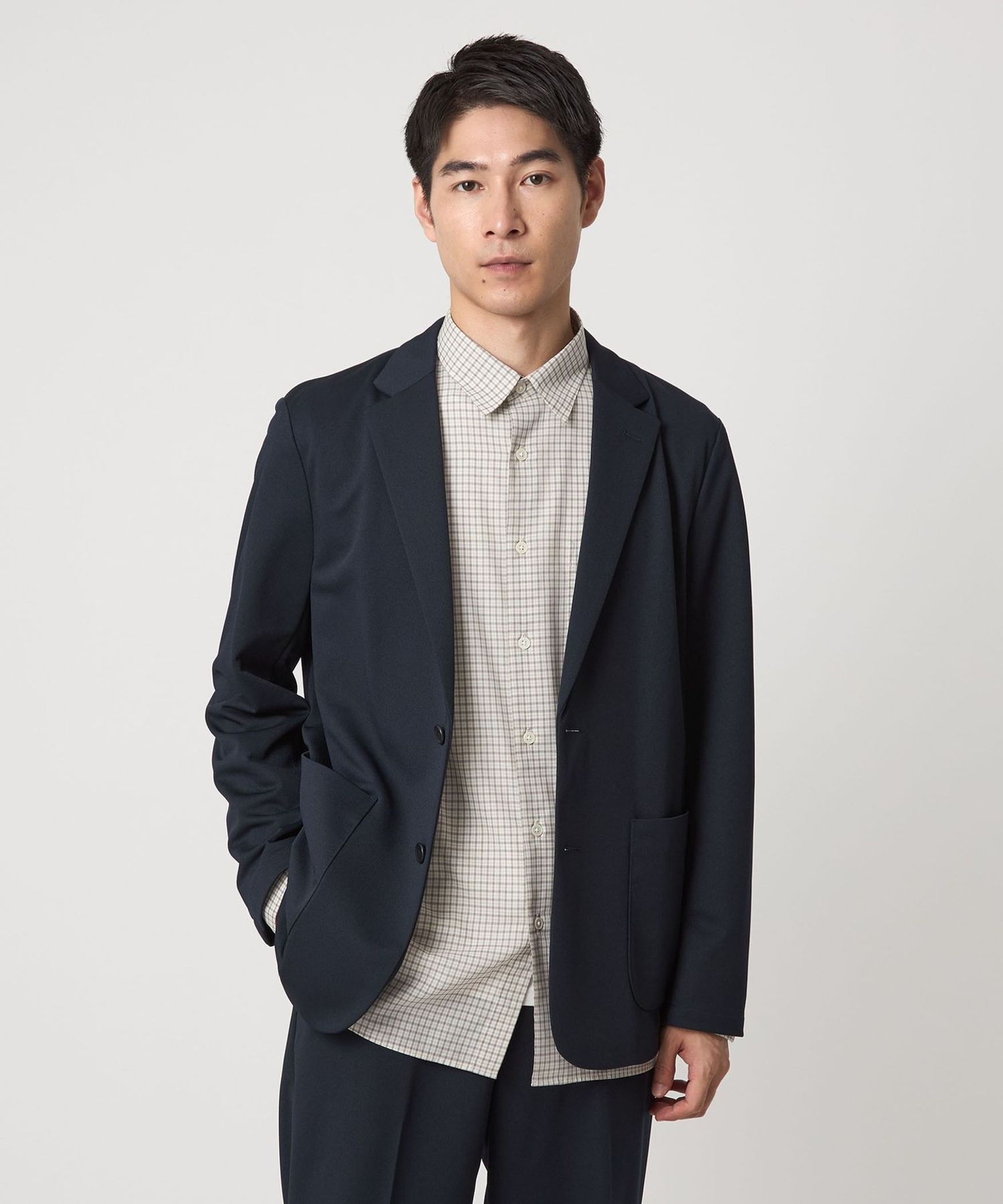ジャケット・アウター LOROPIANAGreenlabelrelaxing unitedarrows ポリエステル トリコット リラックス ジャケット