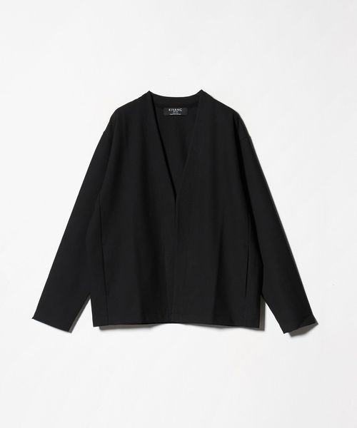 美品 ユナイテッドアローズ ノーカラー ジャーディガン カーディガン L グレー UNITED ARROWS（ユナイテッドアローズ）の「4シーズン
