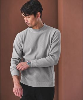 green label relaxing/【WEB限定】JUST fit デイリー アゼ モックネック ニット/ニット / セーター