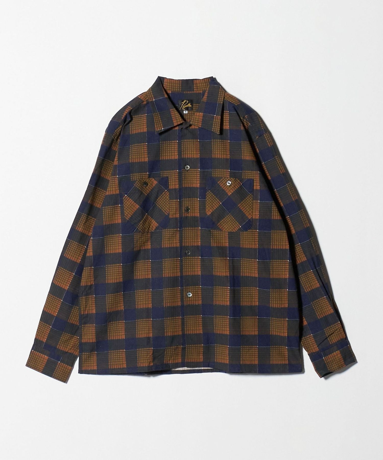 25aw needles ワンナップカラー プリントフランネルチェックシャツ 25aw needles ワンナップカラー プリントフランネルチェック