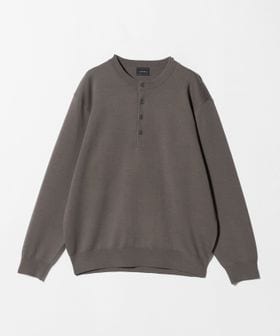green label relaxing/ダブルフェイス ヘンリーネック ニット/ニット / セーター