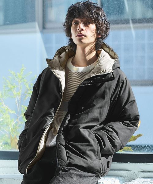 green label relaxing/【別注】＜TAION＞リバーシブル ダウン フーディ ジャケット/ダウンジャケット / ダウンベスト