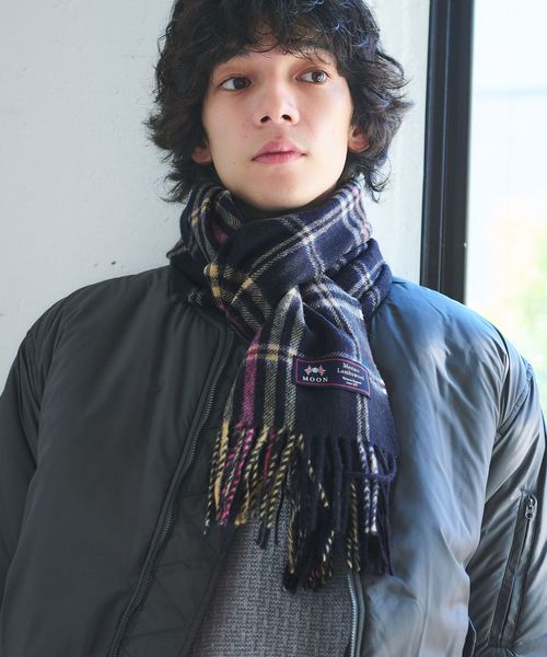 MOON/＜MOON＞チェック 50 マフラー/ストール / マフラー