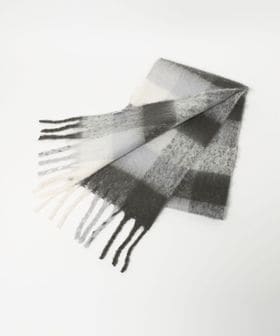 green label relaxing/GLR ブラッシュド ブロック マフラー/ストール / マフラー