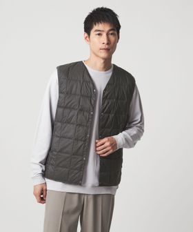 TAION/＜TAION＞Vネック ボタン ベスト/ダウンジャケット / ダウンベスト