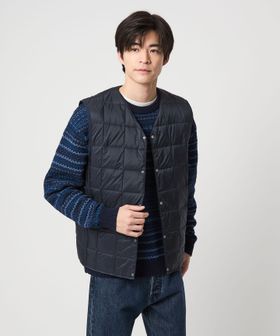 TAION/＜TAION＞Vネック ボタン ベスト/ダウンジャケット / ダウンベスト