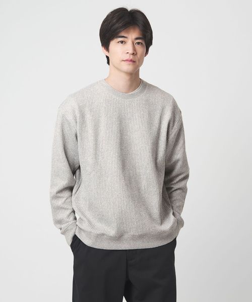 green label relaxing/メランジ ダブルフェイス クルーネック カットソー/Tシャツ / カットソー