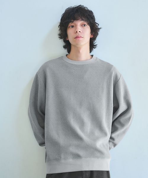 green label relaxing/ツイル モール クルーネック カットソー/Tシャツ / カットソー