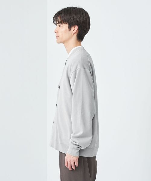 ハイツイスト コットン テンジク Vネック カーディガン