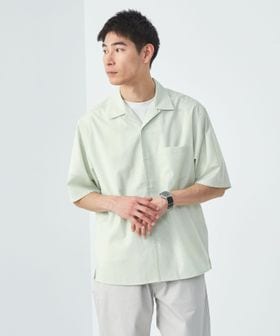 green label relaxing/ウォッシャブルトロ ジャストルーズ オープンカラー シャツ ―ストレッチ―/シャツ / ブラウス