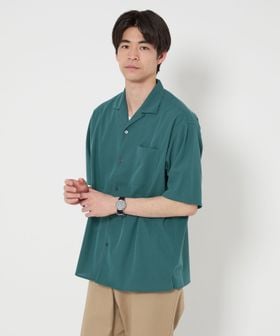 green label relaxing/リバー トリコット オープンカラーシャツ/シャツ / ブラウス