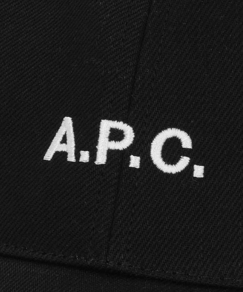 A.P.C. ブラックキャップ 58 調整可能 A.P.C. ブラックキャップ サイズ58 A.P.C. ロゴ キャップ