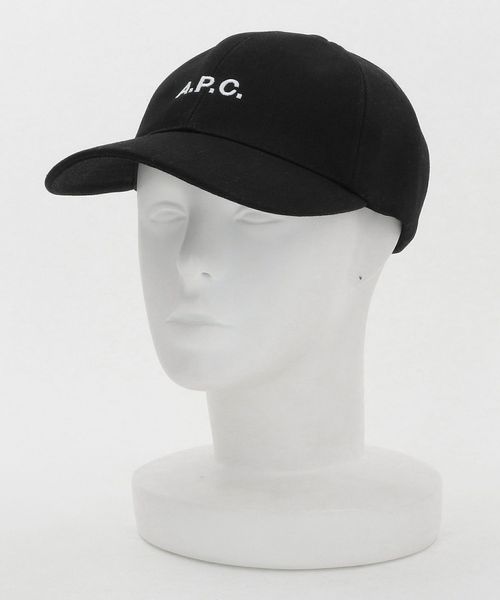 ⭐︎a.p.c⭐︎ 極美品！！！ブラックデニムキャップ⭐︎ A.P.C＞ロゴ 58 デニム キャップ