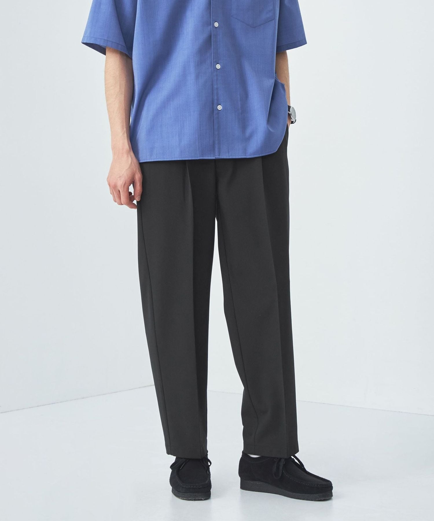 シャンブレー ツイル 1P イージーパンツ W2 ―ストレッチ―