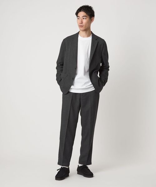 ウォッシャブル フラノ ツイル リラックス ジャケット ―ストレッチ―