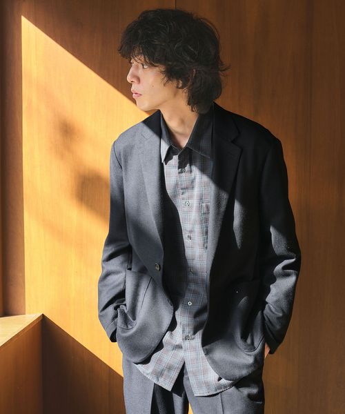 green label relaxing/ウォッシャブル フラノ ツイル リラックス ジャケット ―ストレッチ―/テーラードジャケット