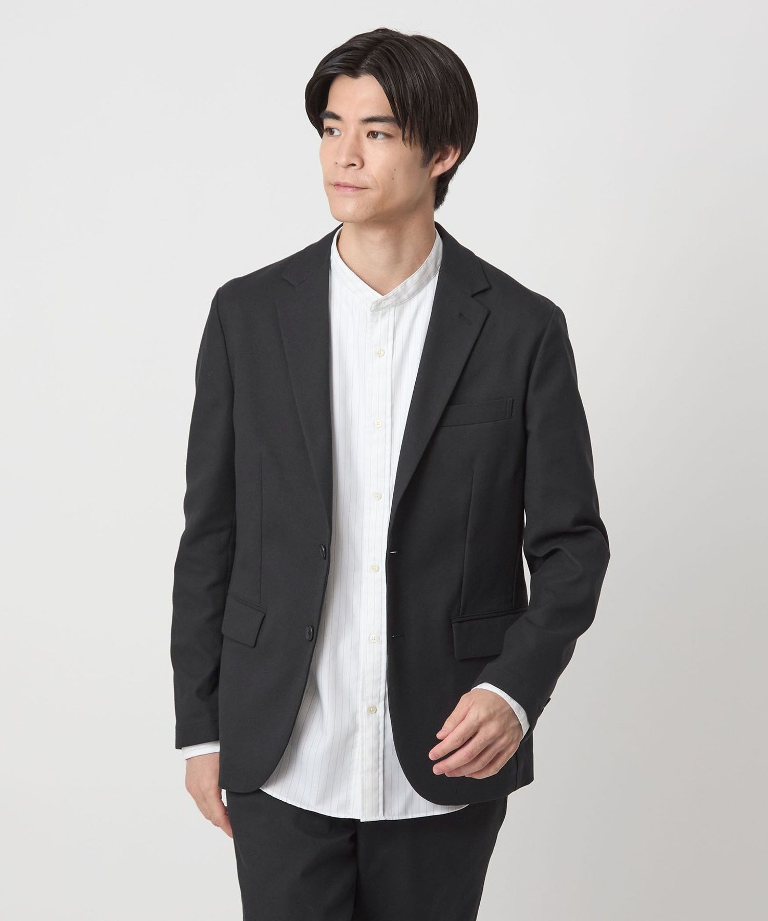UNITED ARROWS ジャケット 紺 0401625F0117 UNITED ARROWS LTD. OUTLET｜ドビー 2ボタンジャケット