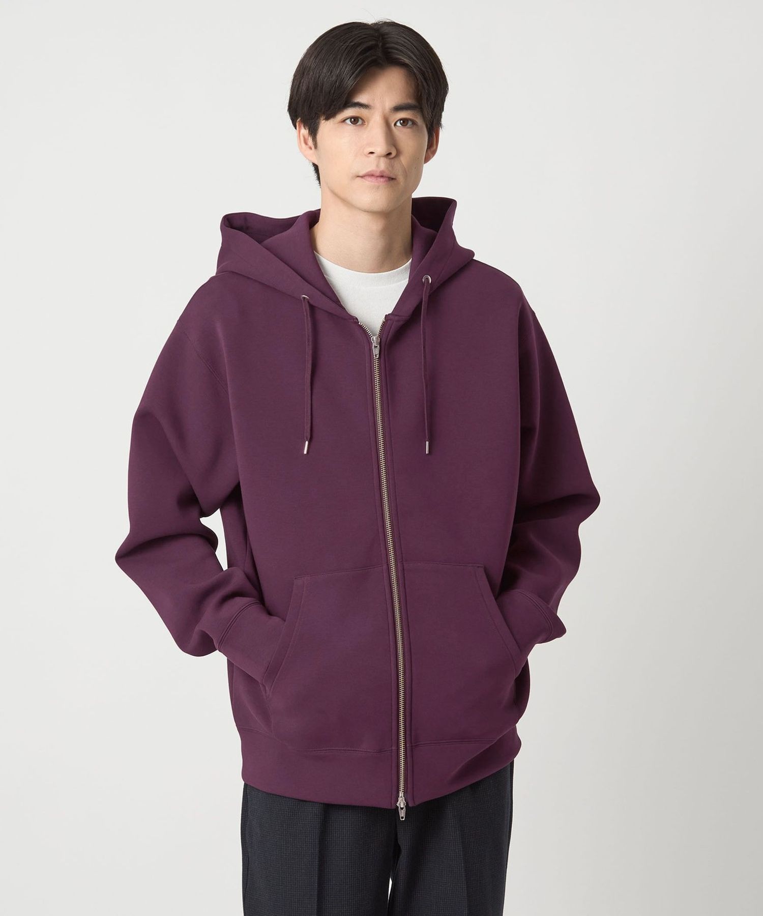 T/SEHNE パーカー　フーディー T／SEHNE(ティーセーヌ) FRONT LAYERED OVERSIZED HOODIE