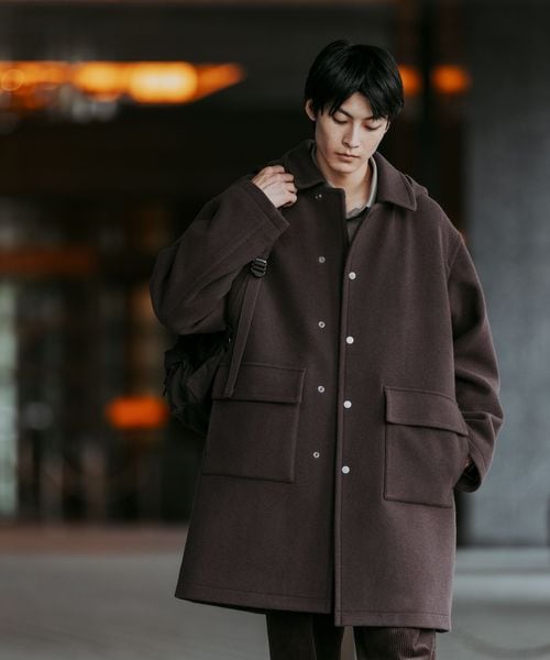 green label relaxing/SENTDALE WOOL ダッフルコート/ダッフルコート