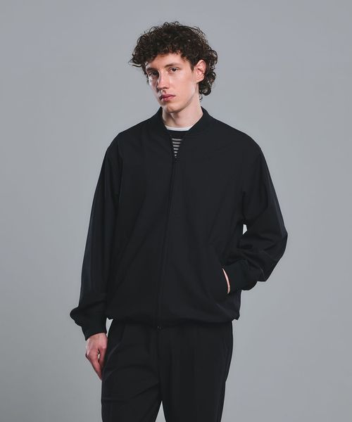 green label relaxing/FREELITCH リブ ブルゾン ―2WAYストレッチ・吸水速乾―/マウンテンパーカー / ウィンドブレーカー