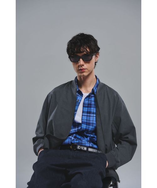 green label relaxing/FREELITCH リブ ブルゾン ―2WAYストレッチ・吸水速乾―/マウンテンパーカー / ウィンドブレーカー