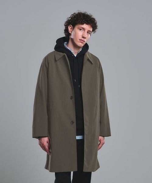 green label relaxing/ナイロンオックス ステンカラーコート ‐撥水‐/ステンカラーコート