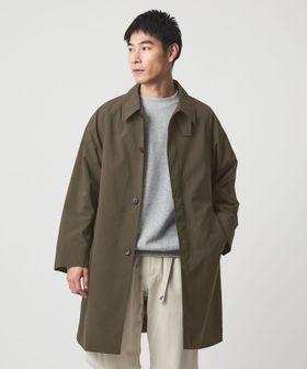 green label relaxing/ナイロンオックス ステンカラーコート ‐撥水‐/ステンカラーコート